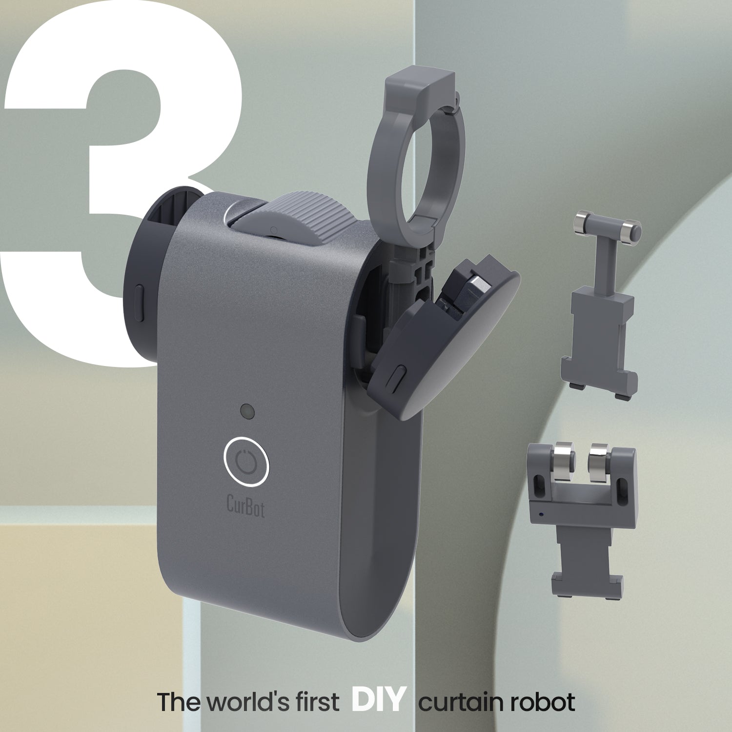 CurBot® | Electric Curtain Opener for Double Curtains